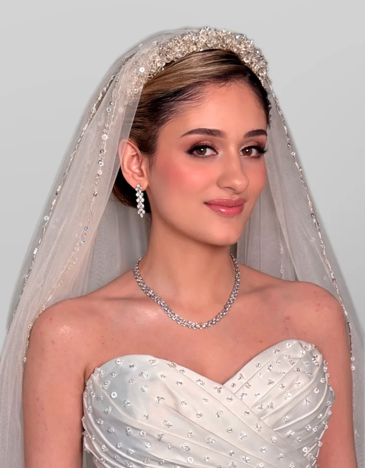 Bridal makeup look by Haneena in Dubai
